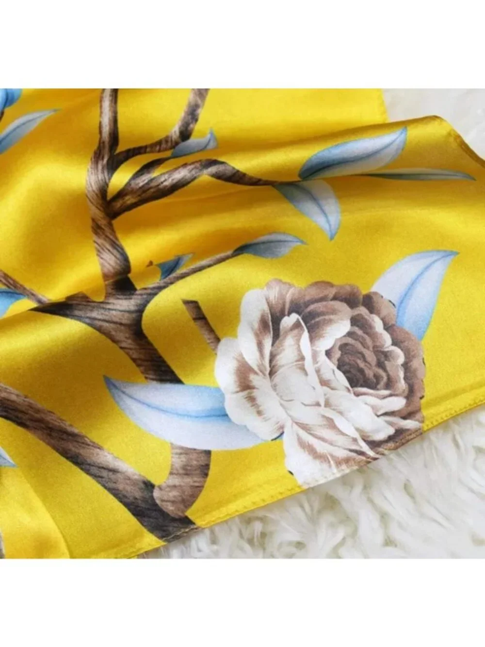 Luxurious 100% Silk Long Scarf - Women's Large Oblong Shawl, Perfect Gift